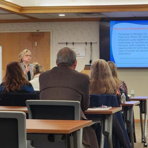 people attending a workshop