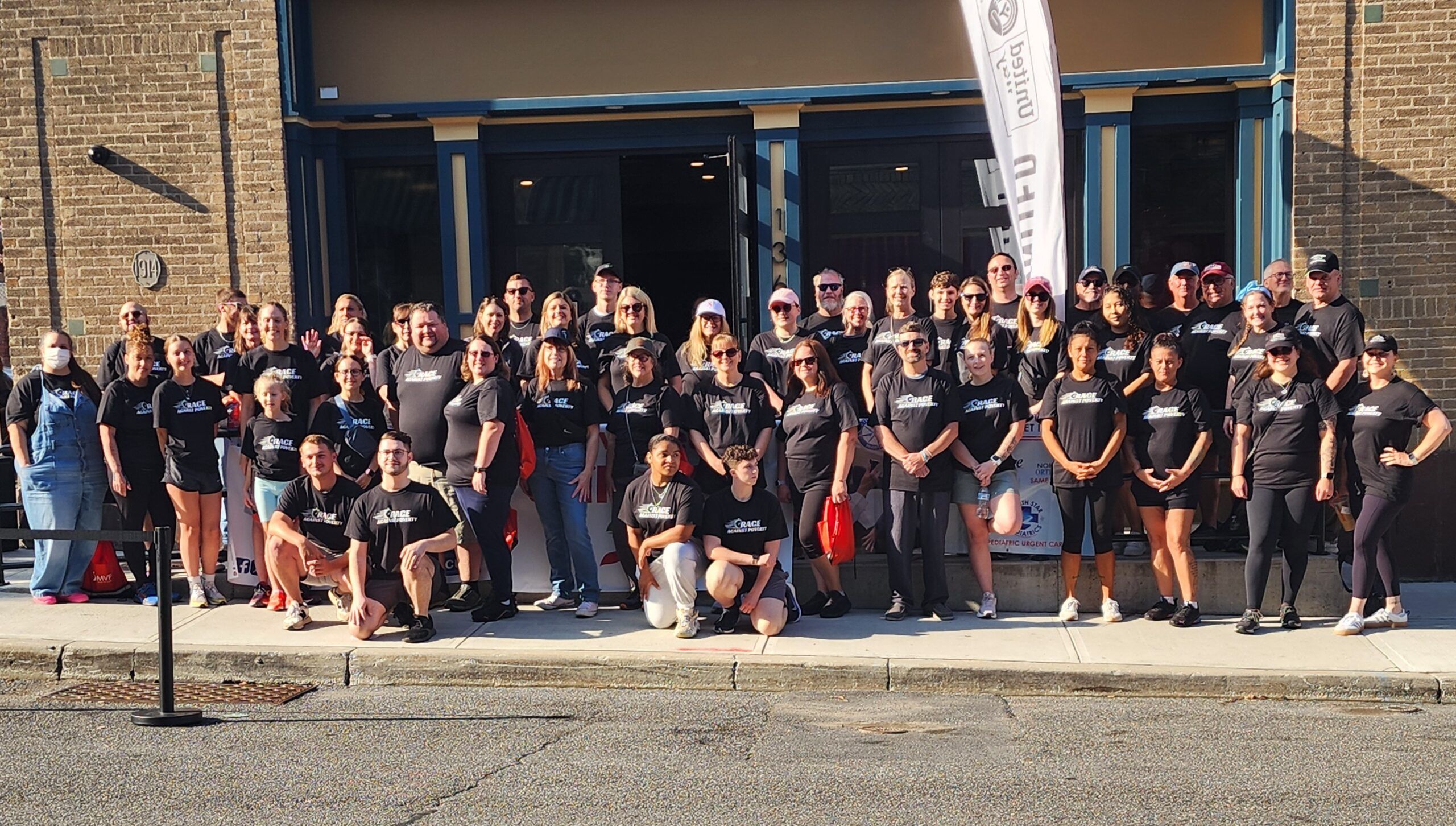 Participants of the 2024 Race Against Poverty head out to solve their clues