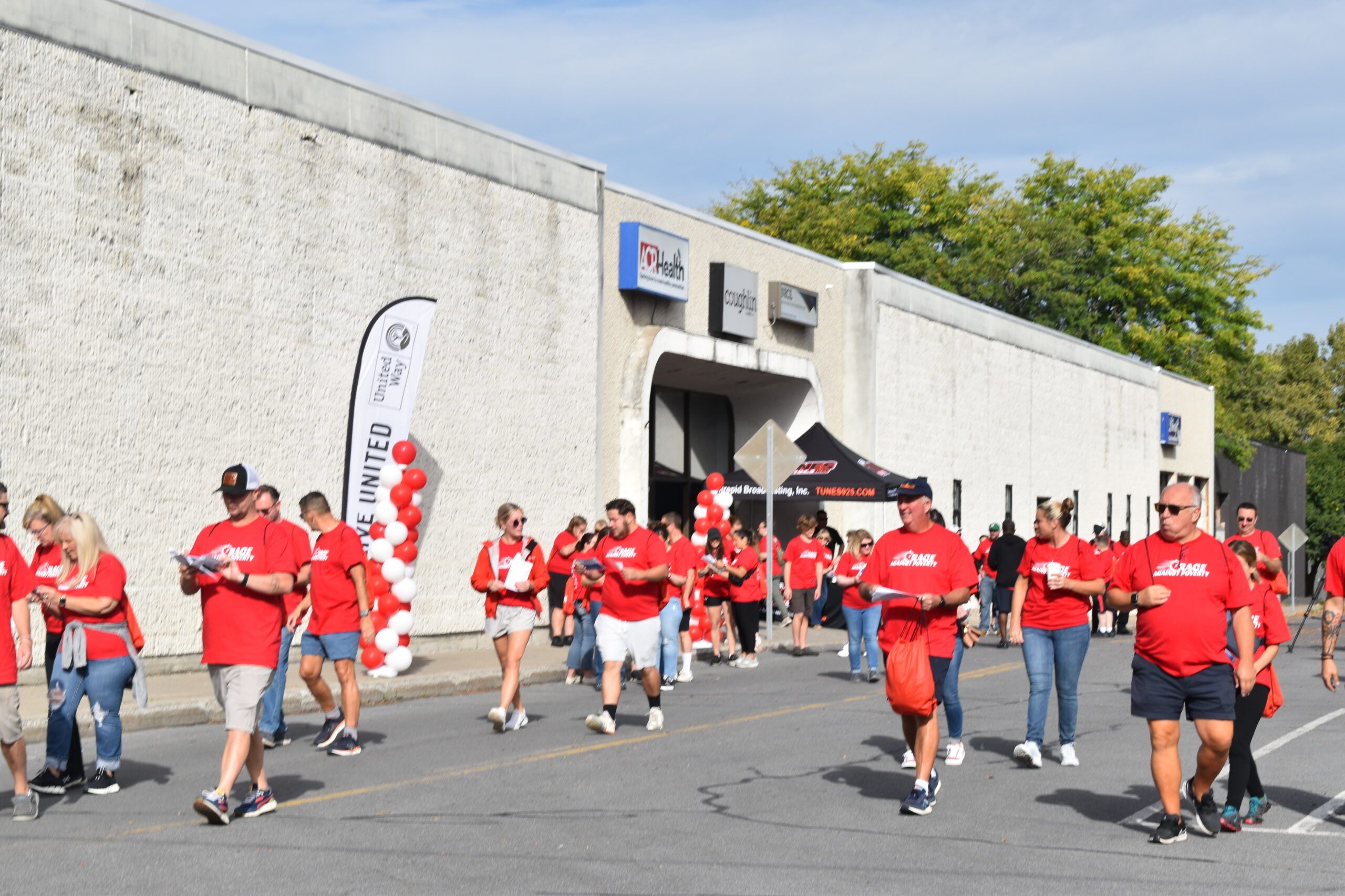 Participants of the 2024 Race Against Poverty head out to solve their clues