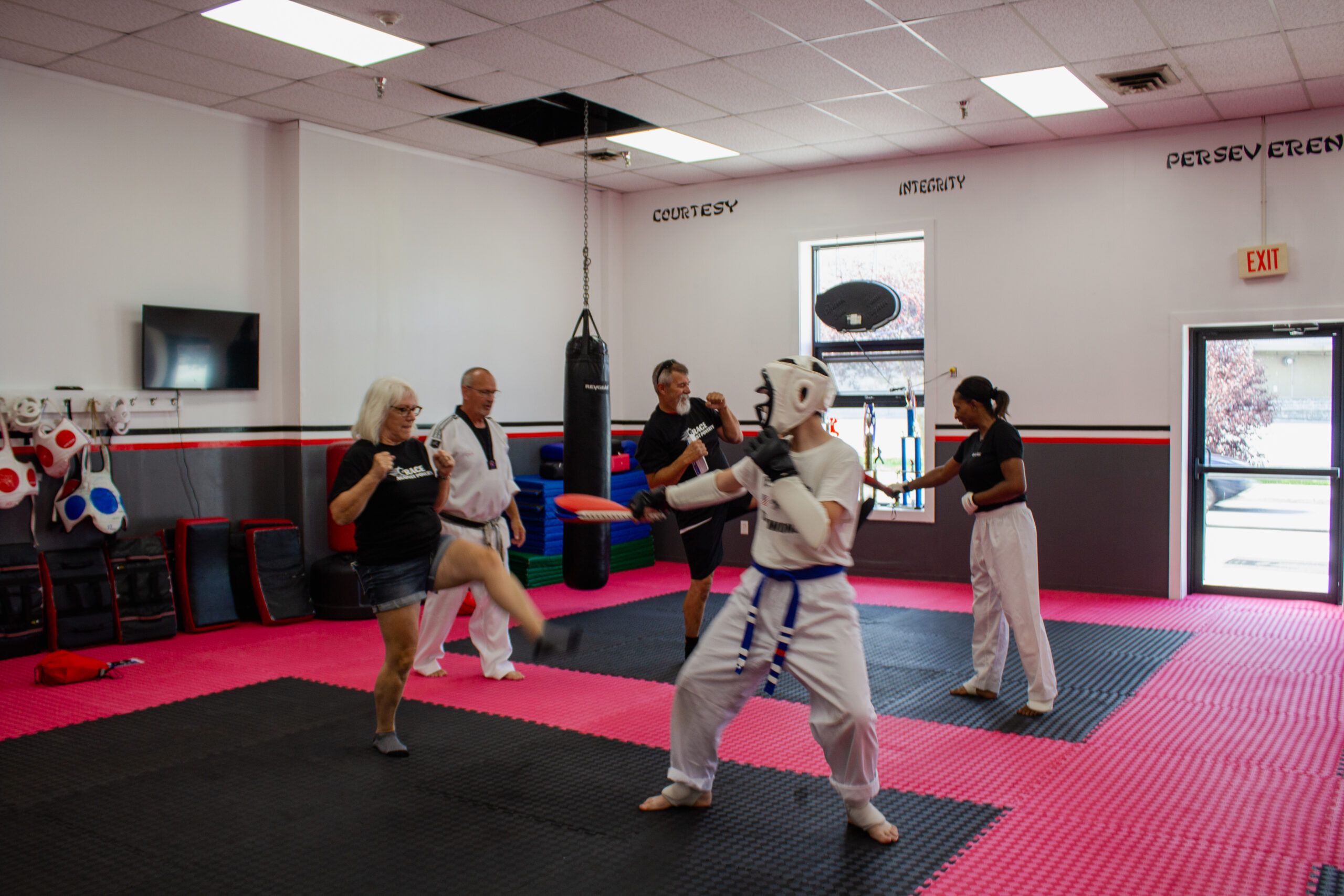 The winners of the 2024 Race Against Poverty cross the finish line