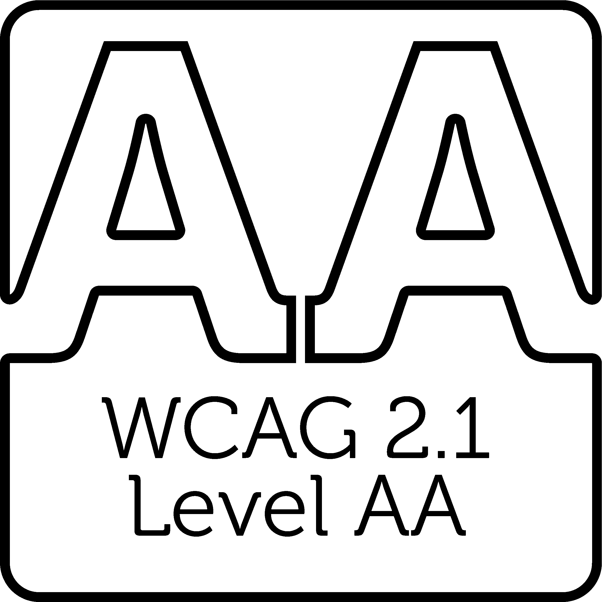 WCAG 2.1 Level AA Compliant