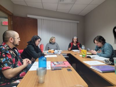 Group of people attending a workshop